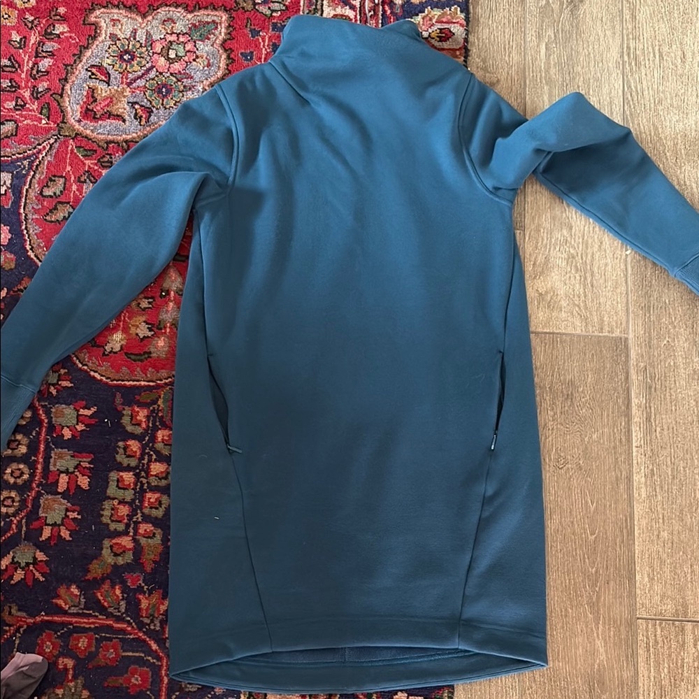 Athleta Cozy Karma Sweater Teal Long Sleeve Dress
